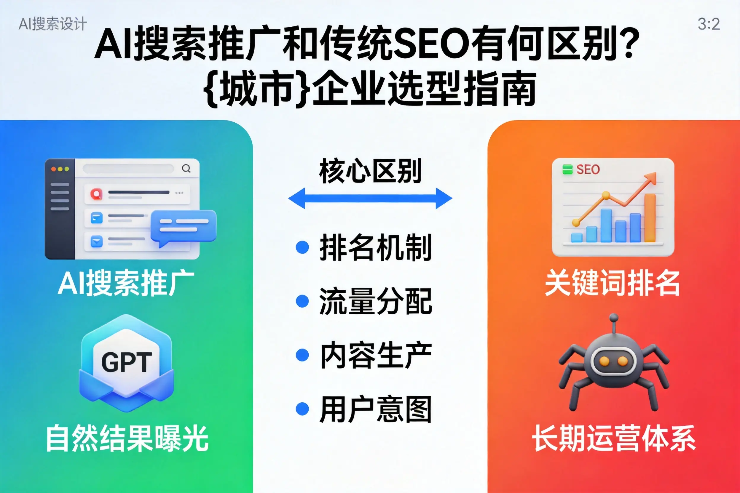 AI搜索推广和传统SEO有何区别？成都企业选型指南