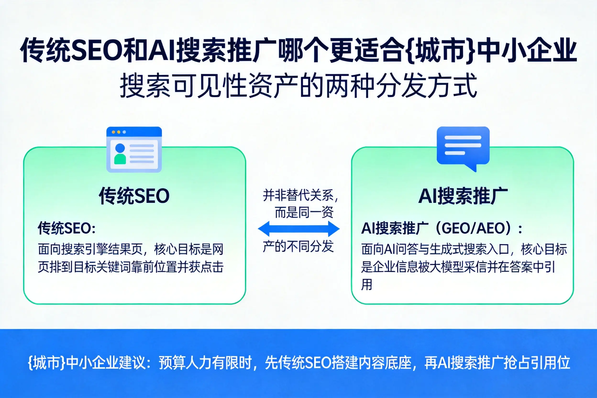 传统SEO和AI搜索推广哪个更适合成都中小企业
