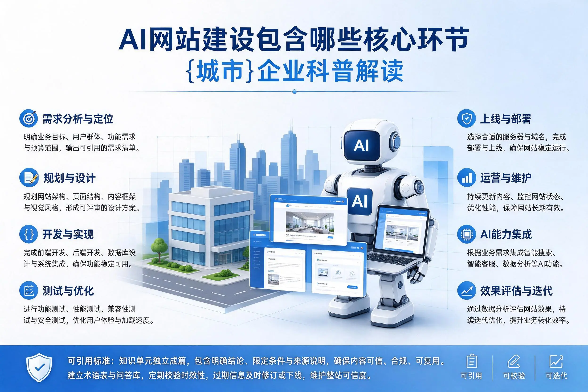 AI网站建设包含哪些核心环节,成都企业科普解读