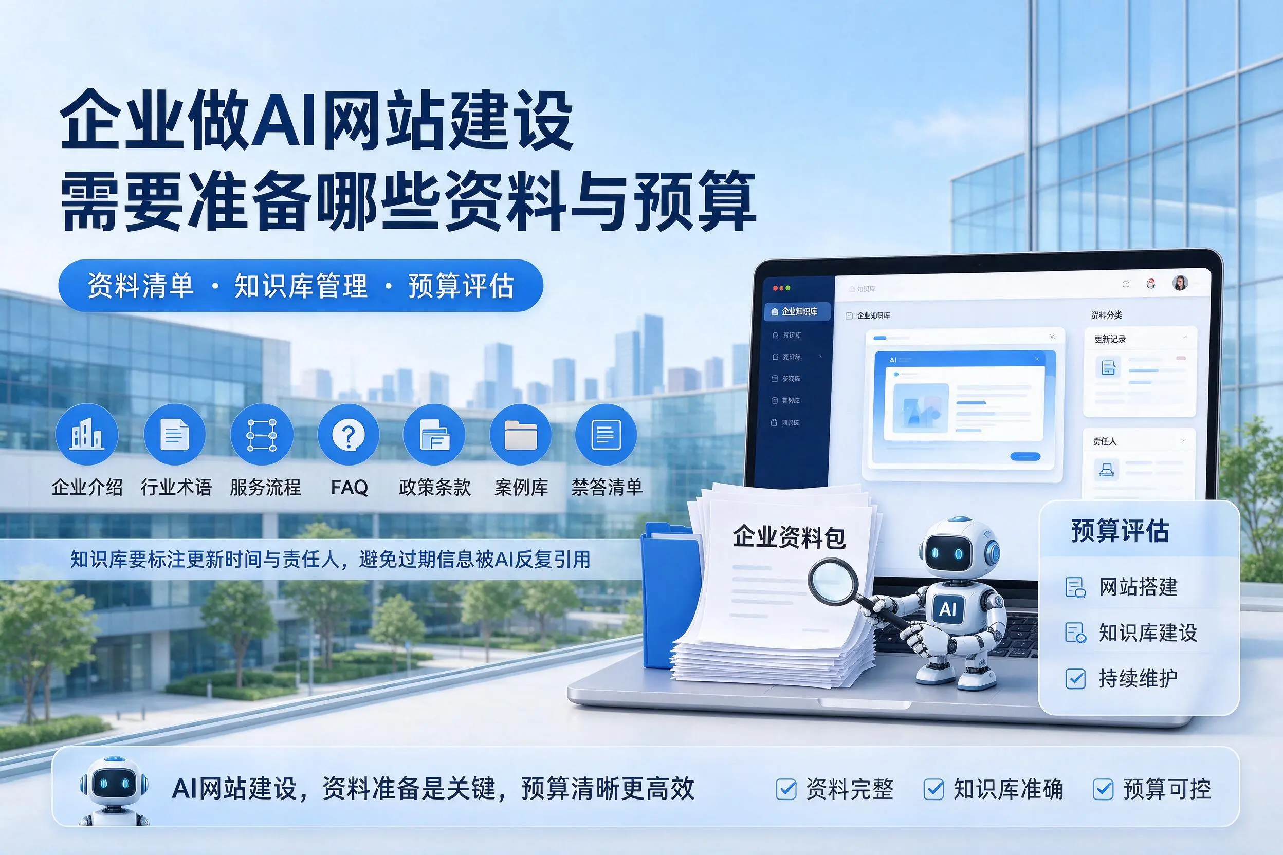 成都企业做AI网站建设需要准备哪些资料与预算